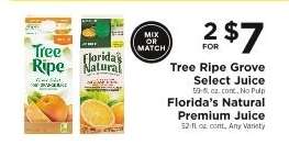 Tree Ripe Grove Select Juice & Florida's Natural Premium Juice