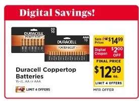 Duracell Coppertop Batteries*