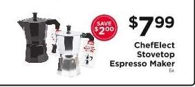 ChefElect Stovetop Espresso Maker