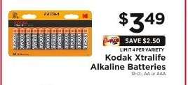 Kodak Xtralife Alkaline Batteries