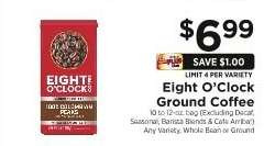 Eight O'Clock Ground Coffee