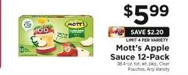 Mott's Apple Sauce 12-Pack