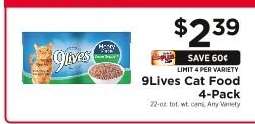 9Lives Cat Food 4-Pack