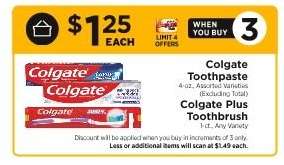 Colgate Toothpaste and Colgate Plus Toothbrush
