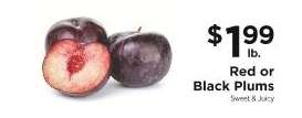 Red Or Black Plums