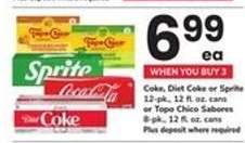 Coke, Diet Coke, Sprite