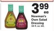 Newman's Own Salad Dressing