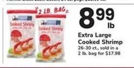 Extra Large Cooked Shrimp
