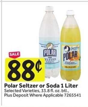 Polar Seltzer or Soda 1 Liter