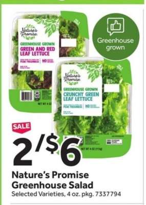 Nature’s Promise Greenhouse Salad