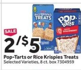 Pop-Tarts or Rice Krispies Treats