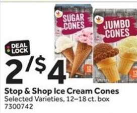 Stop & Shop Ice Cream Cones