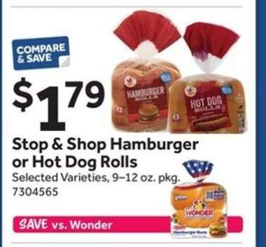 Stop & Shop Hamburger or Hot Dog Rolls