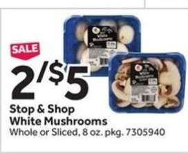 Stop & Shop White Mushrooms