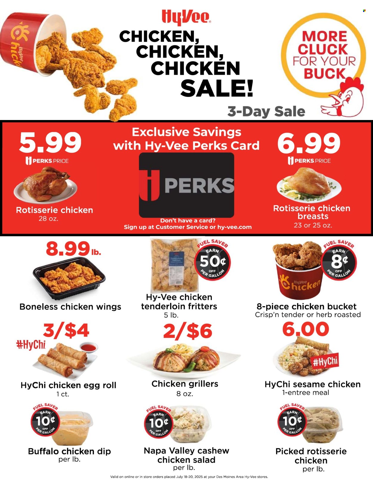 Hy-Vee ad - 07/18/2025 - 07/20/2025. Page 1
