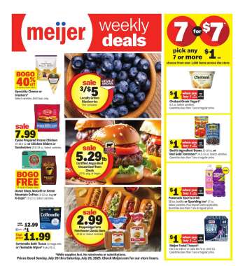 Meijer Flyer - 07/20/2025 - 07/26/2025.