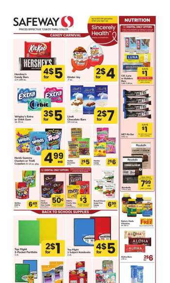 Safeway Flyer - 07/18/2025 - 07/31/2025.