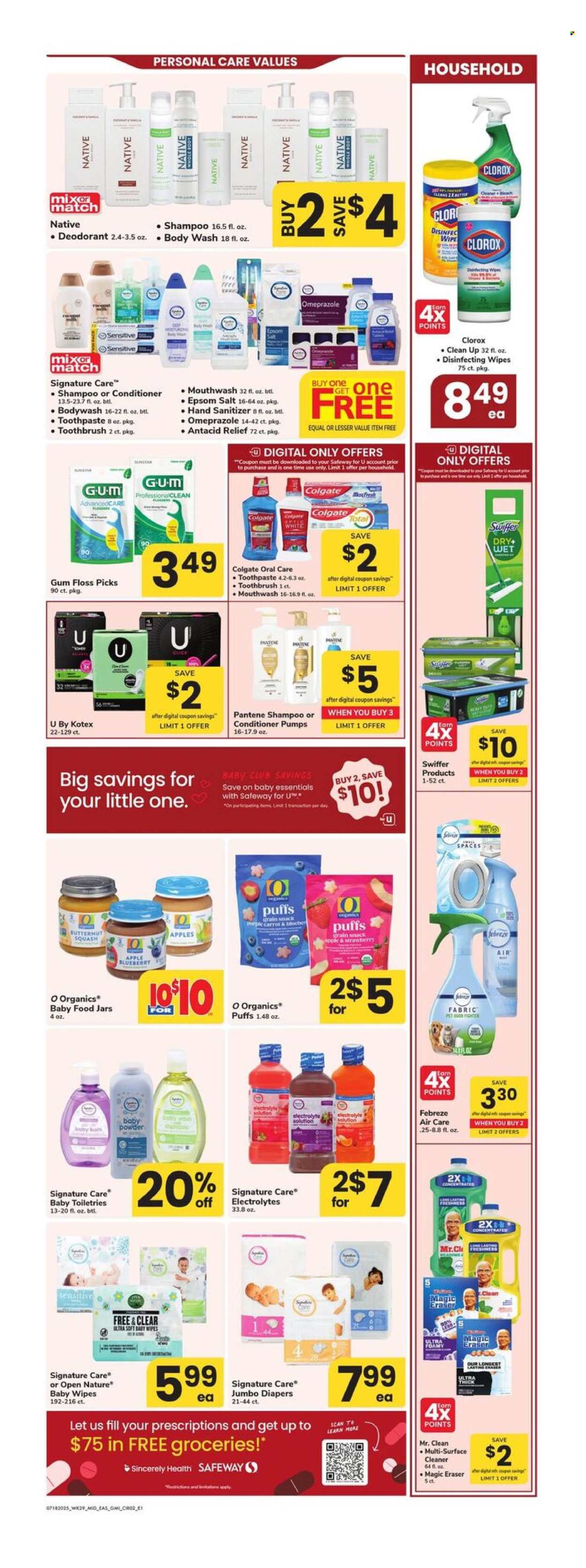 Safeway ad - 07/18/2025 - 07/31/2025. Page 2