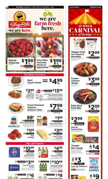 ShopRite Flyer - 07/20/2025 - 07/26/2025.