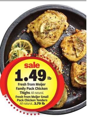 Fresh from Meijer Family Pack Chicken Thighs