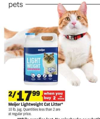 Meijer Lightweight Cat Litter