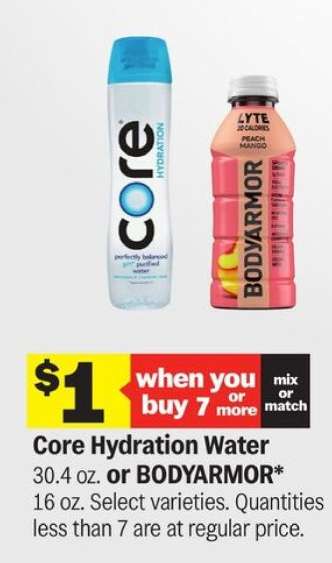 Core Hydration Water or BODYARMOR