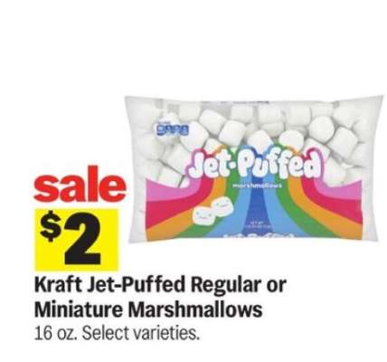 Kraft Jet-Puffed Regular or Miniature Marshmallows