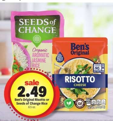 Ben's Original Risotto or Seeds of Change Rice