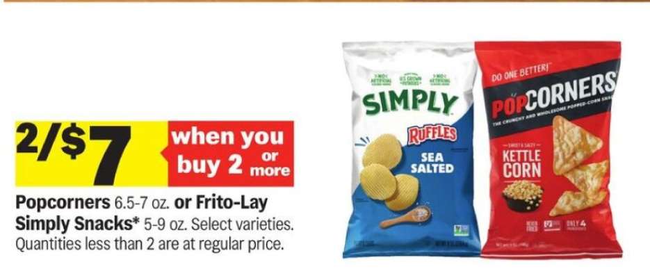 Popcorners or Frito-Lay Simply Snacks