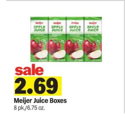 Meijer Juice Boxes