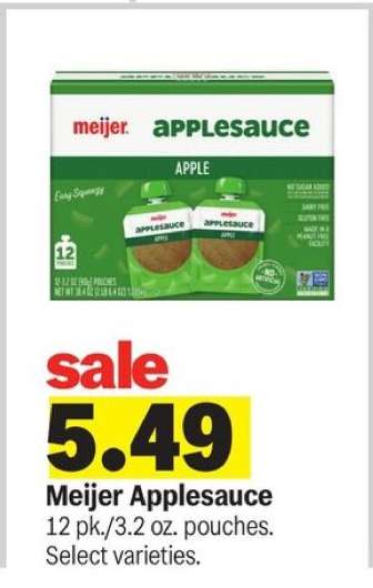 Meijer Applesauce