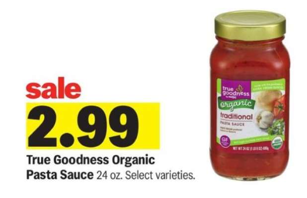 True Goodness Organic Pasta Sauce
