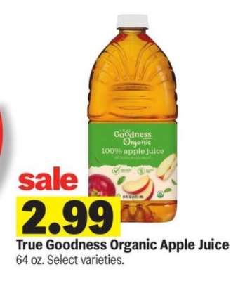 True Goodness Organic Apple Juice