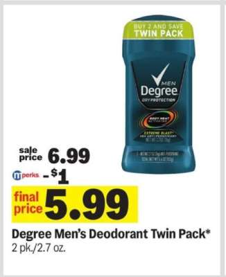 Degree Men's Deodorant Twin Pack