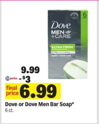 Dove or Dove Men Bar Soap*