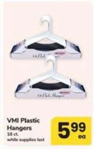 VMI Plastic Hangers