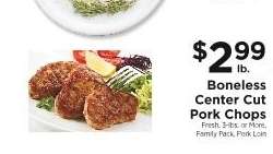 Boneless Center Cut Pork Chops
