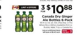 Canada Dry Ginger Ale Bottles 6-Pack
