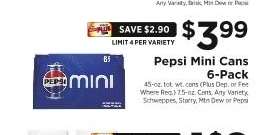 Pepsi Mini Cans 6-Pack