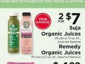 Suja Organic Juices / Remedy Organic Juices