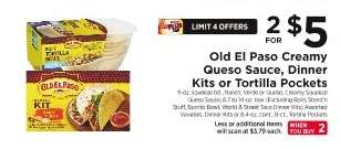 Old El Paso Creamy Queso Sauce, Dinner Kits or Tortilla Pockets