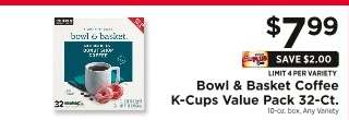 Bowl & Basket Coffee K-Cups Value Pack 32-Ct.