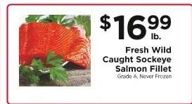 Fresh Wild Caught Sockeye Salmon Fillet