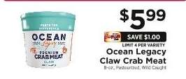 Ocean Legacy Claw Crab Meat