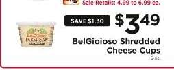 BelGioioso Shredded Cheese Cups