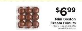 Mini Boston Cream Donuts