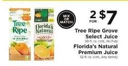 Tree Ripe Grove Select Juice & Florida's Natural Premium Juice