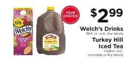 Welch’s Drinks / Turkey Hill Iced Tea