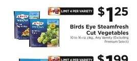 Birds Eye Steamfresh Cut Vegetables