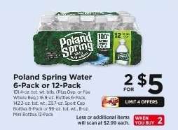 Poland Spring Water 6-Pack or 12-Pack